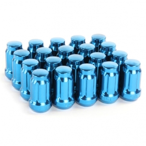 Écrous de roue Forgés conique fermé RACING JN2 M12x1,25 H.35mm - Bleu - lot de 20 + 1 adaptateur - Japan Racing