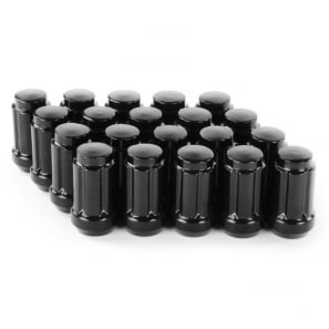 Écrous de roue Forgés conique fermé RACING JN2 M12x1,5 H.35mm - Noir - lot de 20 + 1 adaptateur - Japan Racing