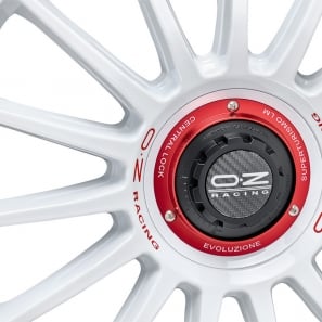 Jante OZ Superturismo Evoluzione WRC Race White Red Lettering